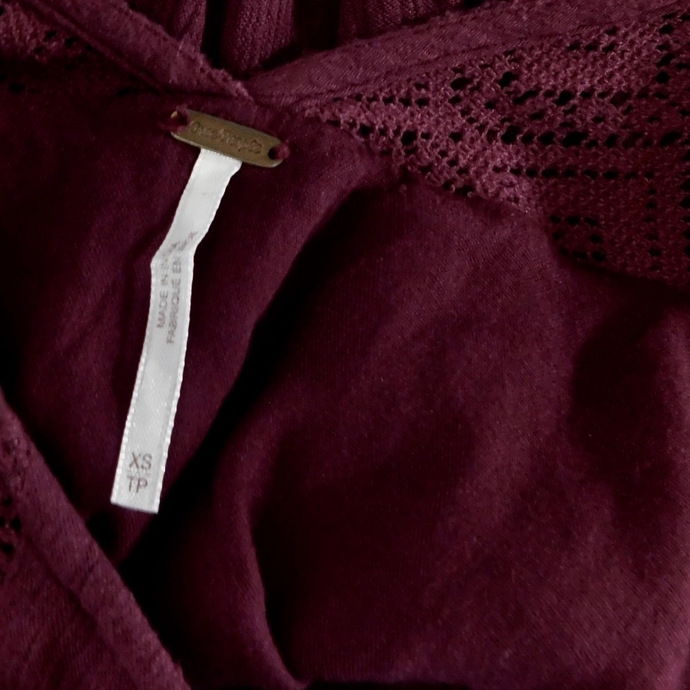 Free People Burgundy Embroidered Dress - Picture 13 of 15